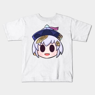 Genshin Impact Qiqi chibi head Kids T-Shirt